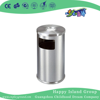 Outdoor Simple Round Stainless Steel Trash Can (HHK-15309)