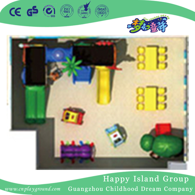 Kids Play Small Slide Indoor Playground For Kindergarten (HHK-12101)