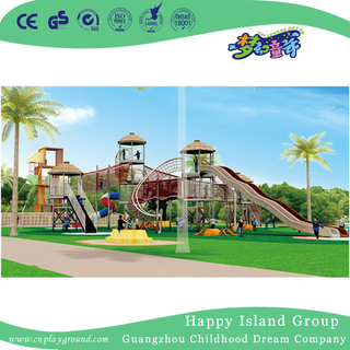 Outdoor Amusement Park Large Wandering Wooden Playground (HHK-7601)