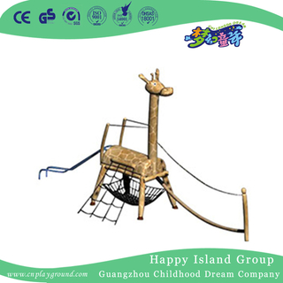 Indoor Little Children Wooden Giraffe Climbing Playground (HHK-12702)