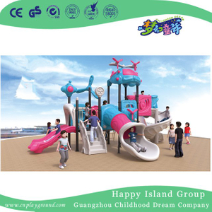 Outdoor New Blue and Pink Modern Children Airship Galvanized Steel Playground for Sale (HG-10501)