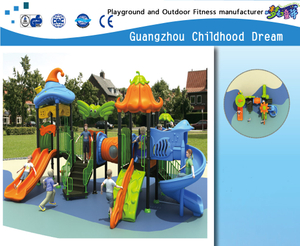Children Outdoor Plastic Slide Galvanized Steel Playground for Vegetable Series(HD-801)