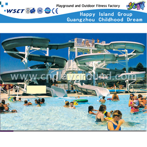 Outdoor Family Water Slide Combination Equipment for Swimming Pool Water Play Set (A-06602)