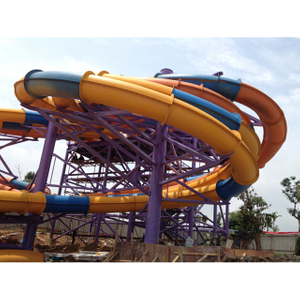 Outdoor Park Large 8 Lines Water Slide Playground 