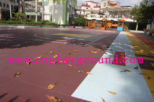 new & cheap suspension playground mat / plastic flooring mat